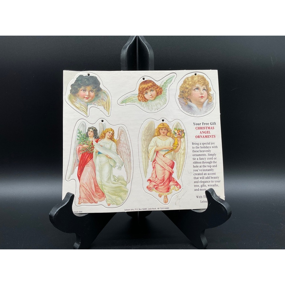 Christmas‎ Angel Ornament Sheet – Vintage Victorian Die-Cut Cherubs Ephemera
